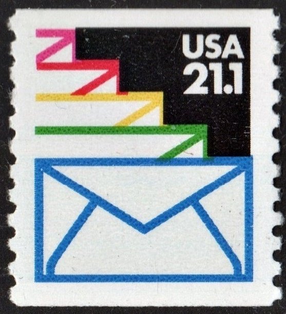 SC#2150 21.1¢ Sealed Envelope Coil Single (1985) MNH