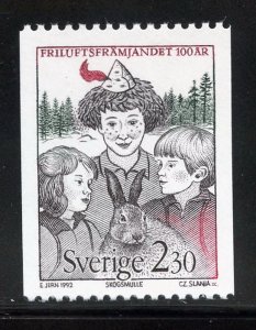 Sweden 1918 MNH, Outdoor Life Assoc. Cent. Issue from 1992.