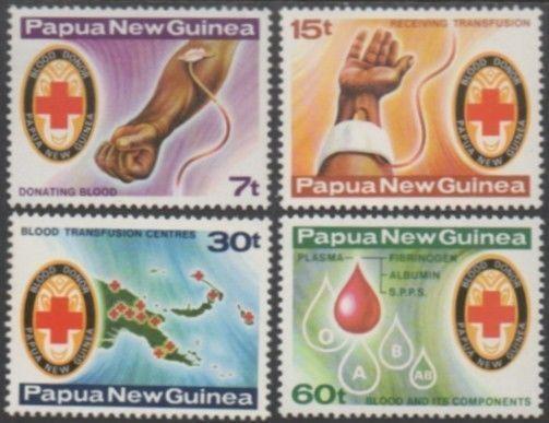 Papua New Guinea 1980 SG393-396 Red Cross Blood Bank set MNH