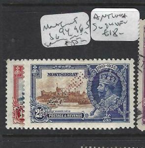 MONTSERRAT   (PP2903B)     KGV SILVER JUBILEE  SG  94, 96 S SPECIMEN   MOG