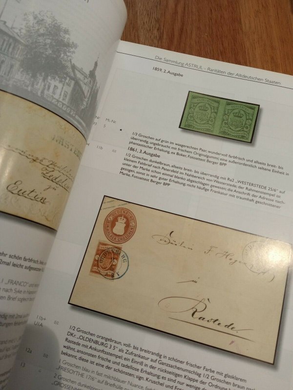 Stamp publication 2008 Kohler auction catalogue Germany states Altdeutschland  