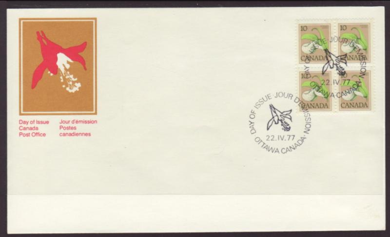 Canada Flower 1977 P/B Canada Post U/A FDC BIN