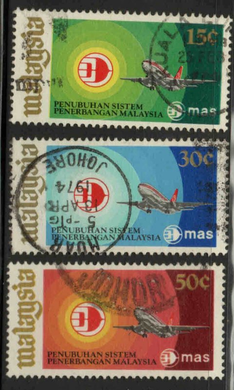 MALAYSIA Scott 108-110 used   stamp set