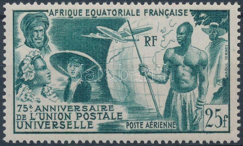 French Equatorial Africa stamp 75th anniversary of UPU 1949 MNH Mi 284 WS181174