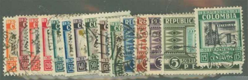 Colombia C96-C110 Used VF 