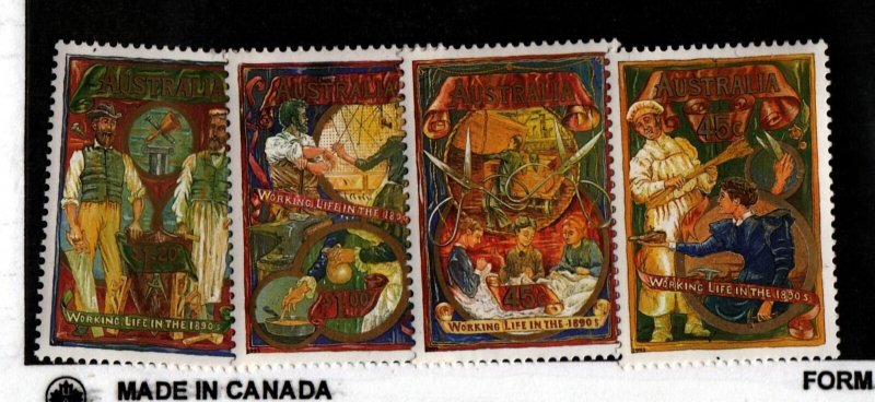 AUSTRALIA Sc 1320-23 NH issue of 1993 - CHRISTMAS - ART, Sc$5.80