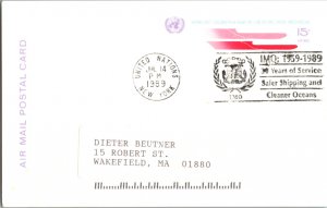 United Nations, New York, Worldwide Government Postal Card