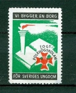 Sweden Poster Stamp  Mnh. 1949  IOGT  Godtemplar Order