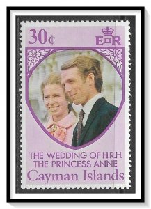 Cayman Islands #322 Princess Anne's Wedding MNH