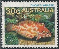 Australia 908 (used) 30c Choat's wrasse