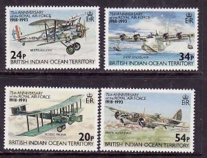 BIOT-Sc#136-9- id8-unused NH set-Planes-RAF-Aircraft-1993-