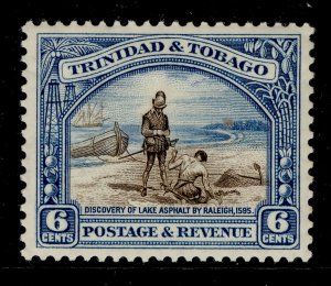 TRINIDAD AND TOBAGO GV SG233a, 6c sepia and blue, M MINT. Cat £18. PERF 12½