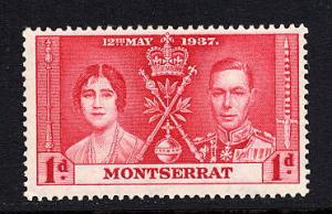 Montserrat #89 mint, Coronation