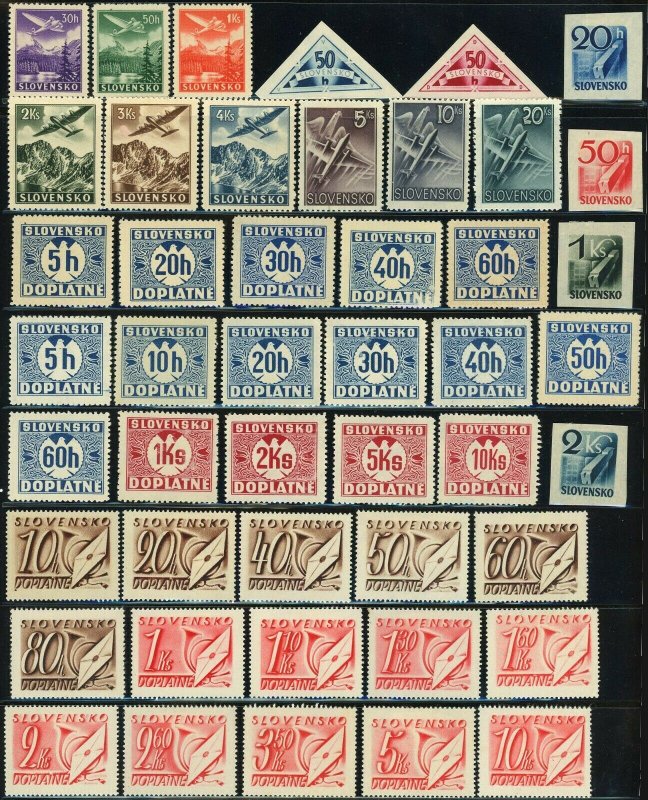 SLOVAKIA German Occupation Postage Stamps Collection WWII Europe Mint LH OG