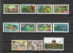 NIUE 1977 SG 224/34 MNH