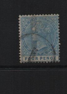 St Christopher 1882 SG17 4d CA watermark - used