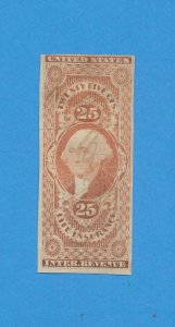 USA - scott R47a    -    Life Insurance 25 cents     Imperforate Revenue