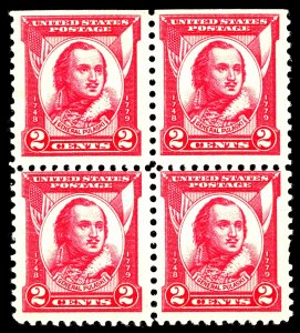 U.S. #690 MINT BLOCK OG NH