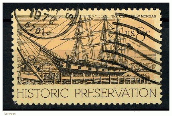 USA 1971 - Scott 1441 used - 8c, Ship of Charles W Morgan