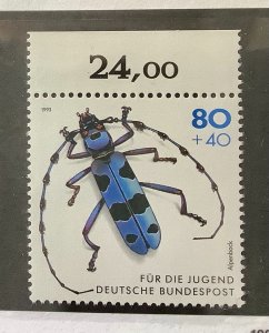 Germany 1993 Scott B745 MNH - 80+40pf,  Beetles, Alpenbock