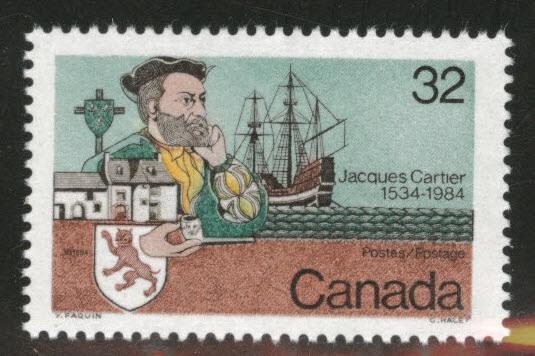 Canada Scott 1011 MNH** 1984 Jacques Cartier ship stamp