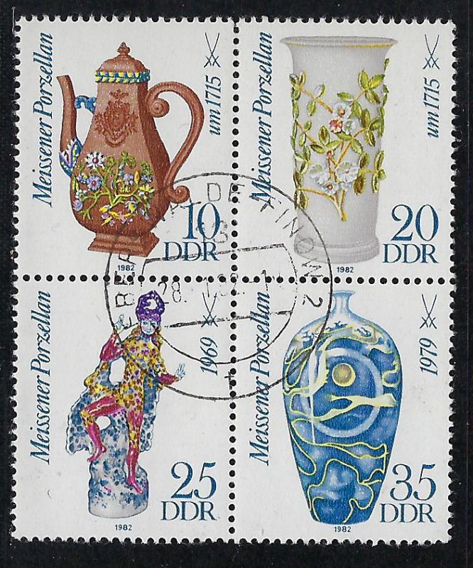 Germany DDR Scott # 2235a, postally used, se-tenant