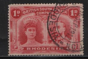 RHODESIA 102b  USED  15X15