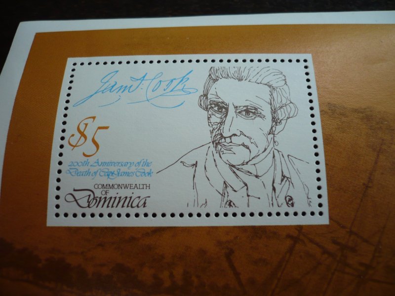 Stamps - Dominica - Scott#629 - Mint Never Hinged Souvenir Sheet