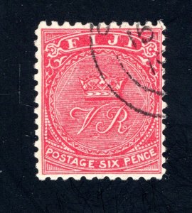 Fiji SC #43,  VF, Used, 6p bright rose,  CV $4.75  ..... 1980012