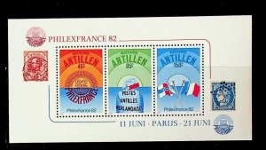 NETHERLANDS ANTILLES Sc 484a NH SOUVENIR SHEET OF 1984 - EXPO - (AJ24)
