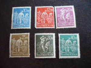 Stamps - Germany - Scott# 222-227 - Used Partial Set of 6 Stamps