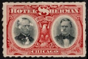 1911 US Cinderella Hotel Sherman Chicago 1837-1911 Vignettes Two Famous Shermans