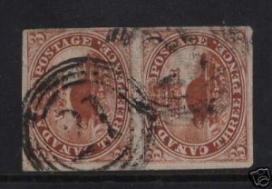 Canada #4c VF Used Pair **With Certificate**