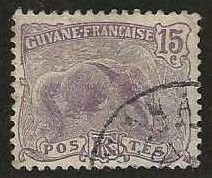 French Guiana 59, used  1905.  (F491)