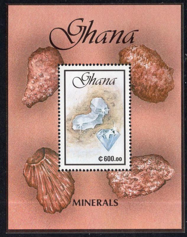 Ghana 1272 Minerals Souvenir Sheet MNH VF