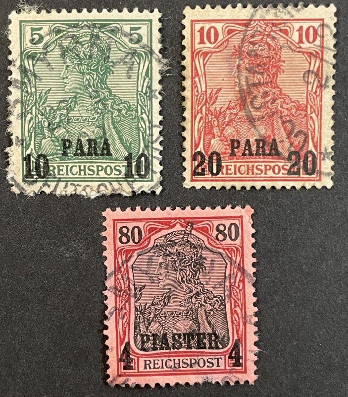 German Offices Turkey #13,14,20 Used - Overprint 1900-1905  [R765]