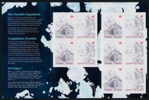 Canada 2855a Booklet MNH The Franklin Expedition, Ship, Map