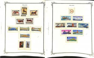 Poland Stamp Collection on 24 Scott Specialty Pages, 1976-1980
