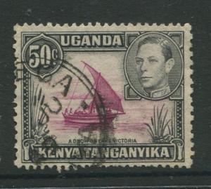 Kenya & Uganda - Scott 79 - KGVI Definitive -1949 - Used - Single 50c Stamp