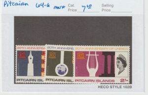 Pitcairn Islands 64-6 VF MNH QEII