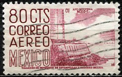 Mexico; 1952: Sc. # C194; O/Used Single Stamp