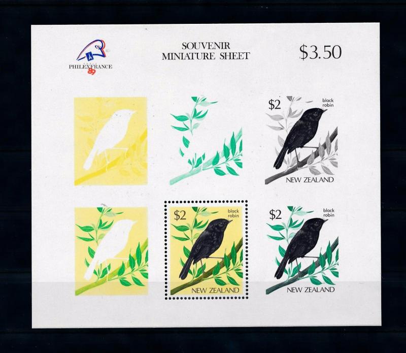 [51900] New Zealand 1989 Birds Vögel Oiseaux Ucelli  Philexfrance MNH Sheet