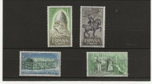 Spain 1962 El Cid sg.1505-8  set of 4 MNH
