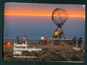 Norway. FDC 1991 Post Norway Complete 10 FDC With Folder. 8 Scan.