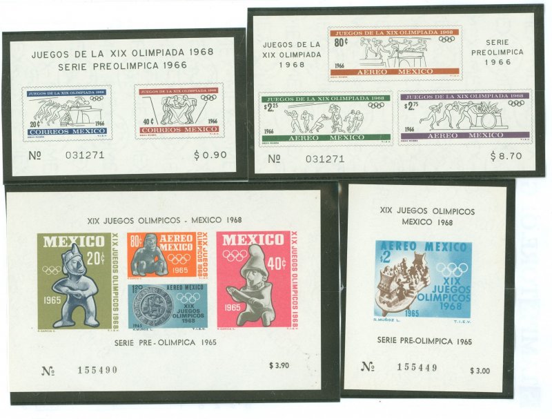 Mexico #975a/C311a Mint (NH) Single (Complete Set) (Olympics)