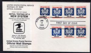 US O127-O129,O130-O135 SOS  Covers U/A FDC