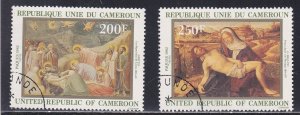 Cameroun # 702-703, Easter - Paintings, Used,