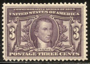 U.S. #325 Mint NH - 1904 3c Louisiana