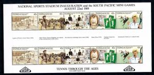 [43142] Tonga 1989 Sports Tennis through the ages MNH Sheet