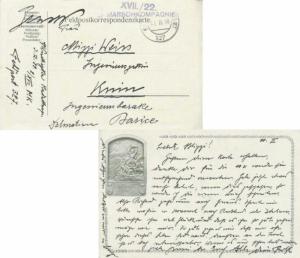 Austria Soldier's Free Mail 1916 Tabori Postahivatal 111 Feldpost Card to Wien.